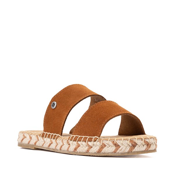 alternate view Womens Minnetonka Poppie Slide Sandal - BrownALT5