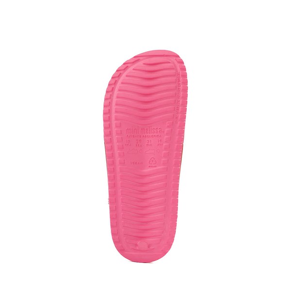 alternate view Mini Melissa Cozy Slide Sandal - Little Kid / Big Kid - PinkALT3
