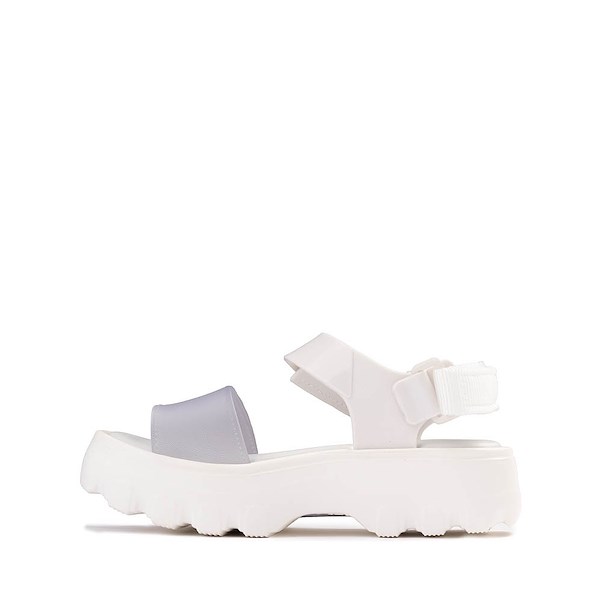 alternate view Mini Melissa Kick Off Platform Sandal - Little Kid / Big Kid - WhiteALT1