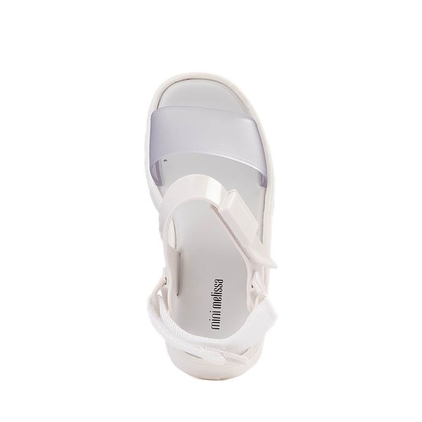 alternate view Mini Melissa Kick Off Platform Sandal - Little Kid / Big Kid - WhiteALT2