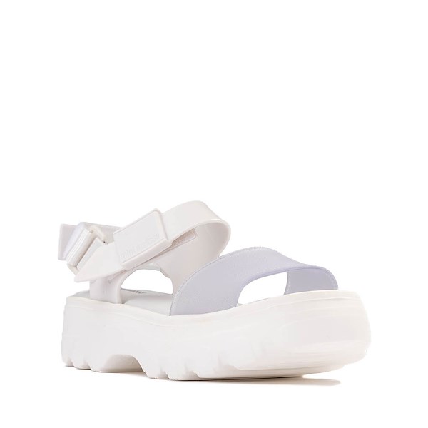 alternate view Mini Melissa Kick Off Platform Sandal - Little Kid / Big Kid - WhiteALT5