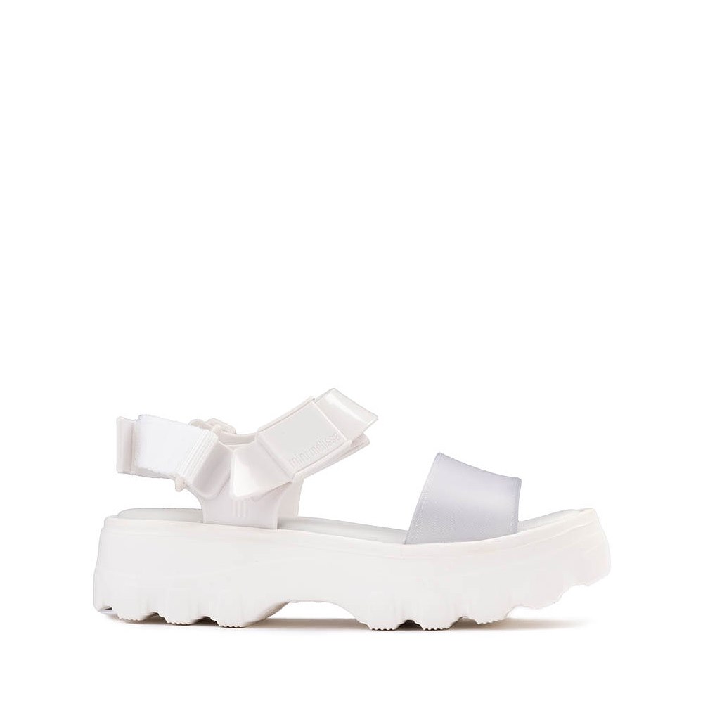 Mini Melissa Kick Off Platform Sandal - Little Kid / Big Kid - White