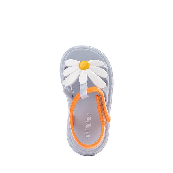 alternate view Mini Melissa Hip Bloomy Sandal - Toddler / Little Kid - Blue / OrangeALT2
