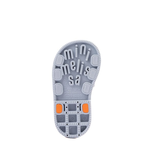 alternate view Mini Melissa Hip Bloomy Sandal - Toddler / Little Kid - Blue / OrangeALT3