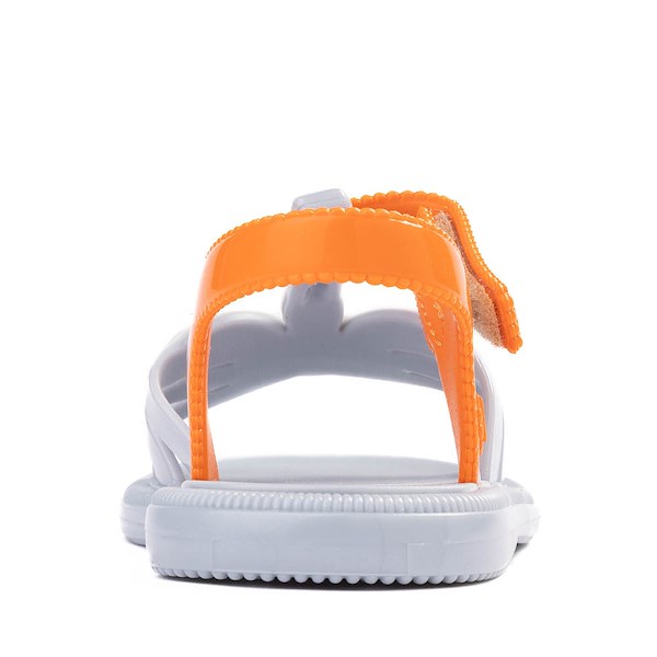 alternate view Mini Melissa Hip Bloomy Sandal - Toddler / Little Kid - Blue / OrangeALT4