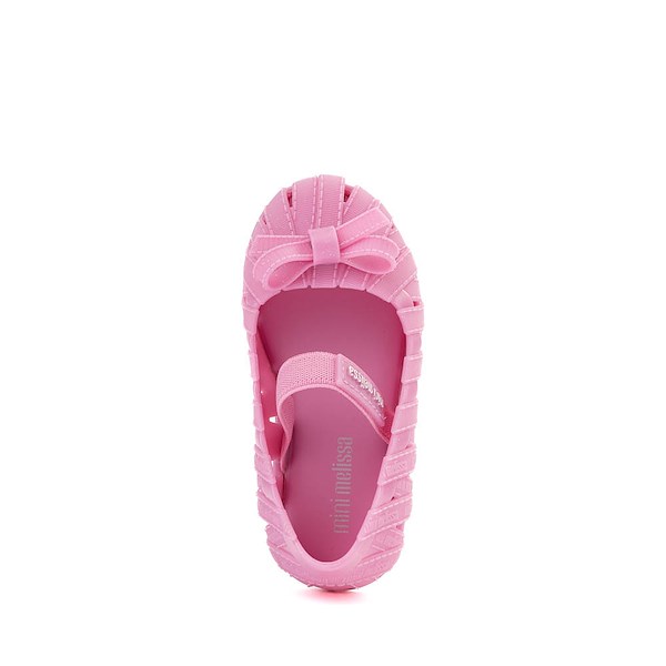 alternate view Mini Melissa Lover Ballerina Casual Shoe - Toddler / Little Kid - Glitter PinkALT2
