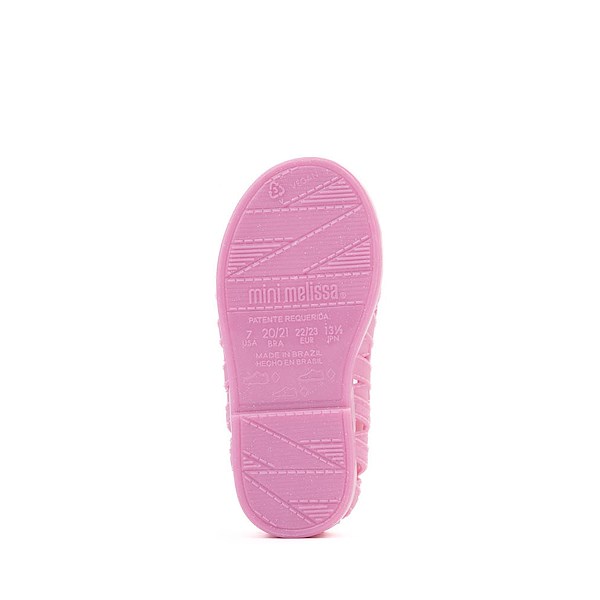 alternate view Mini Melissa Lover Ballerina Casual Shoe - Toddler / Little Kid - Glitter PinkALT3