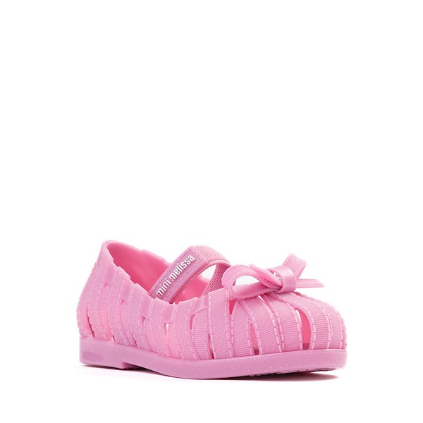alternate view Mini Melissa Lover Ballerina Casual Shoe - Toddler / Little Kid - Glitter PinkALT5