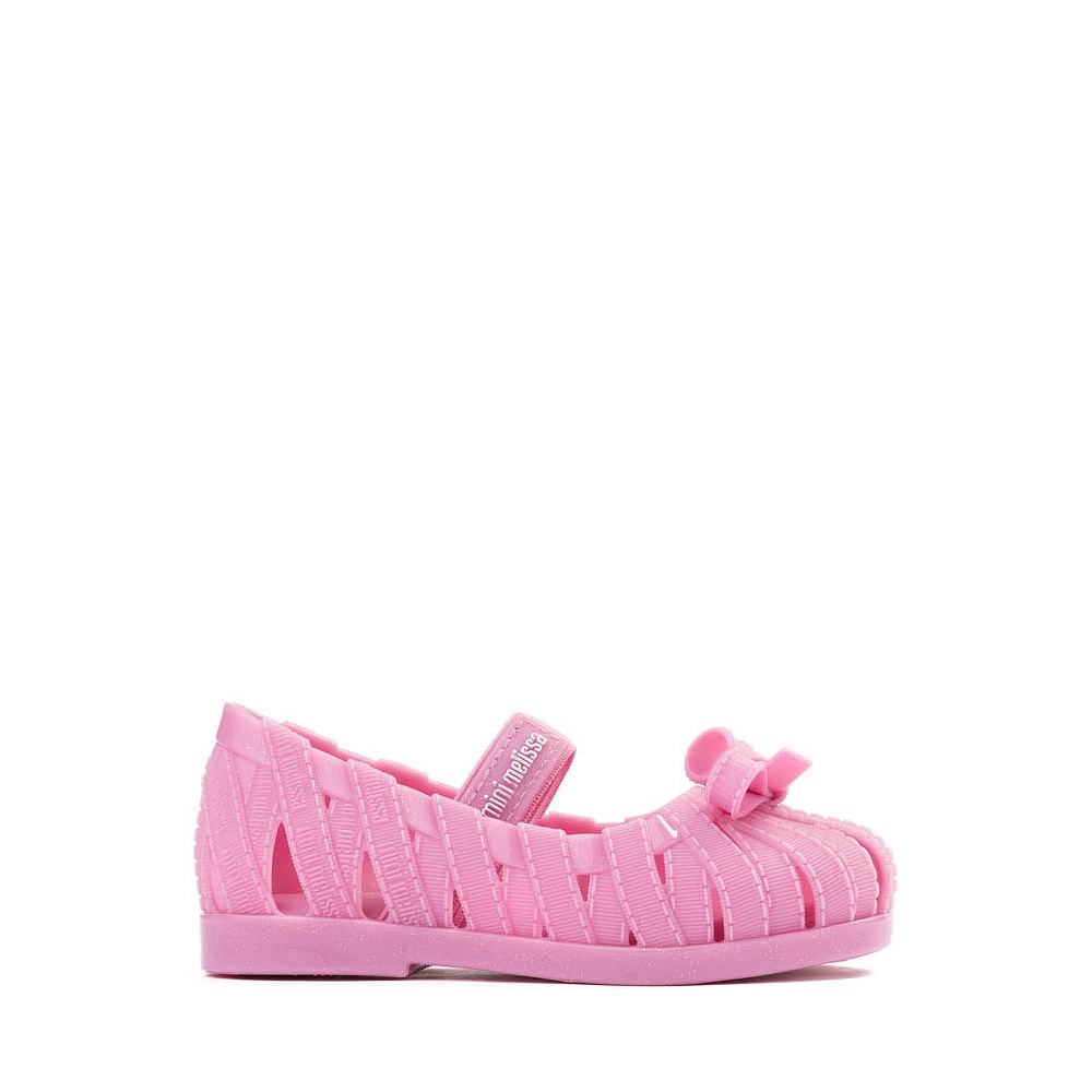 Mini Melissa Lover Ballerina Casual Shoe - Toddler / Little Kid - Glitter Pink