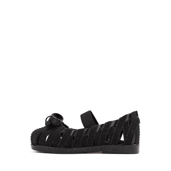 alternate view Mini Melissa Lover Ballerina Casual Shoe - Toddler / Little Kid - Glitter BlackALT1