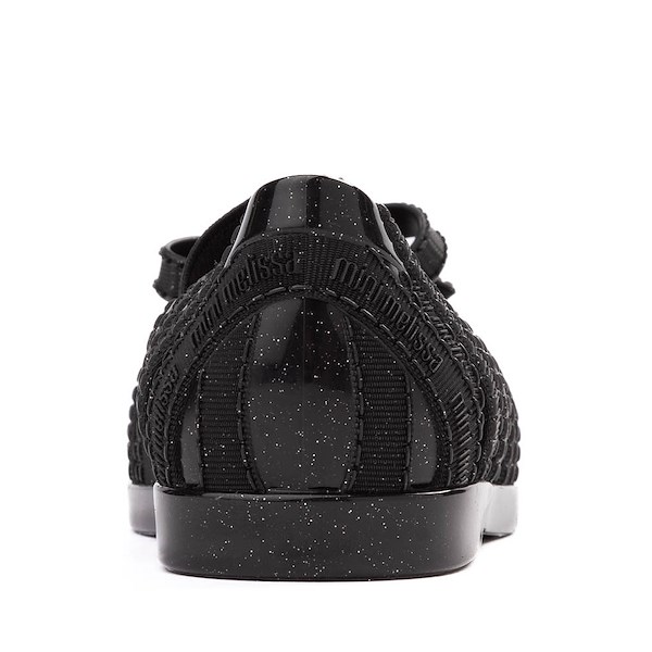 alternate view Mini Melissa Lover Ballerina Casual Shoe - Toddler / Little Kid - Glitter BlackALT4