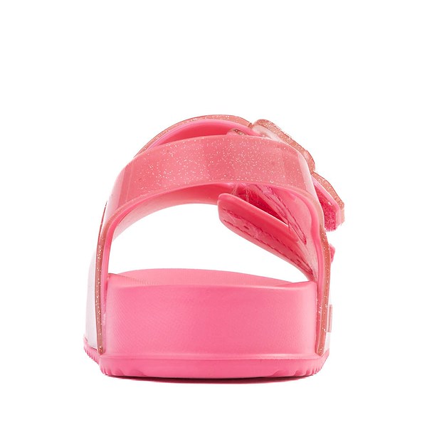 alternate view Mini Melissa Cozy Sandal - Toddler / Little Kid - Pink GlitterALT4