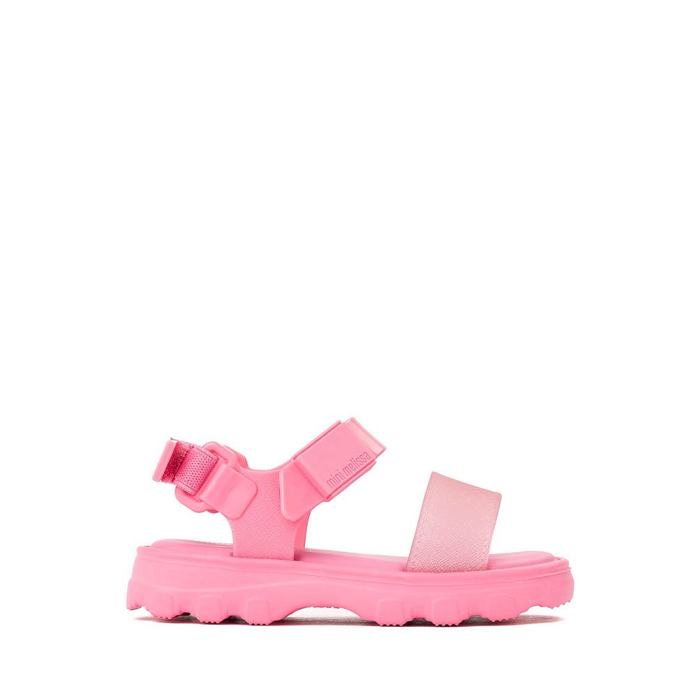 Mini Melissa Kick Off Platform Sandal - Toddler / Little Kid - Pink / Glitter