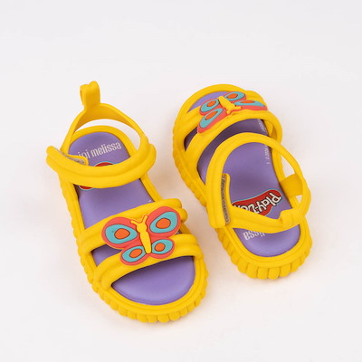 Main view of Mini Melissa + Play-Doh Create Sandal - Toddler / Little Kid - Yellow