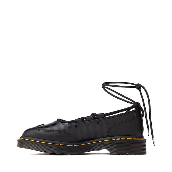 alternate view Womens Dr. Martens x Wednesday Elphie II Ballet Flat - BlackALT1