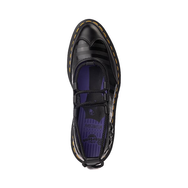 alternate view Womens Dr. Martens x Wednesday Elphie II Ballet Flat - BlackALT2
