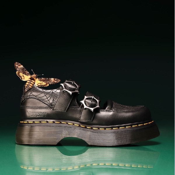 alternate view Womens Dr. Martens x Wednesday Buzz Mary Jane Casual Shoe - BlackHERO