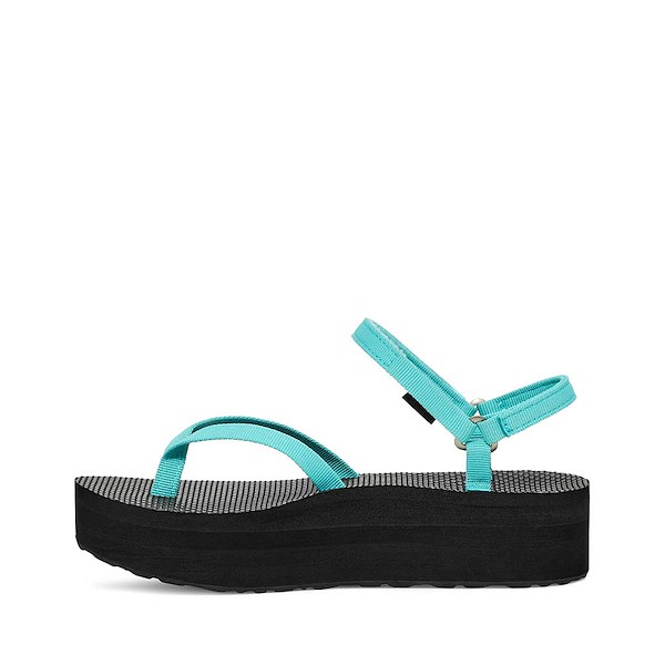 alternate view Womens Teva Flatform Slim Sandal - Bright TealALT1