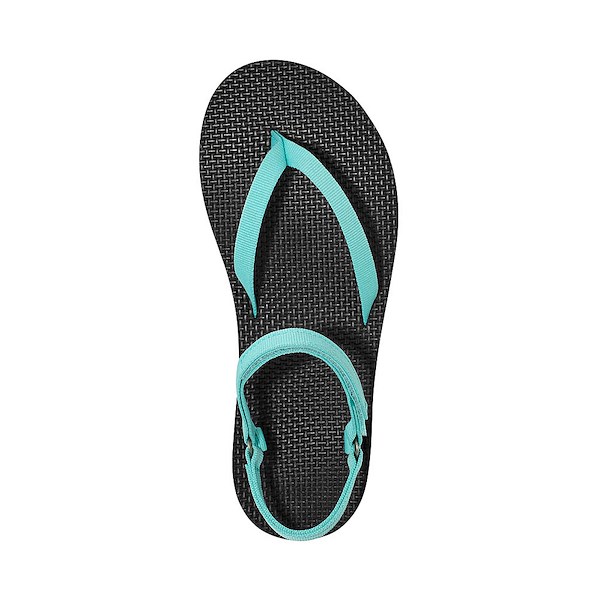 alternate view Womens Teva Flatform Slim Sandal - Bright TealALT2