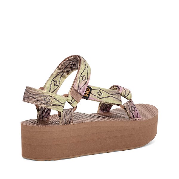 alternate view Womens Teva Flatform Universal Sunscape Sandal - Waterless NeutralALT4