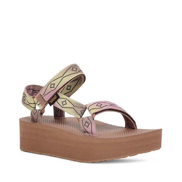 alternate view Womens Teva Flatform Universal Sunscape Sandal - Waterless NeutralALT5