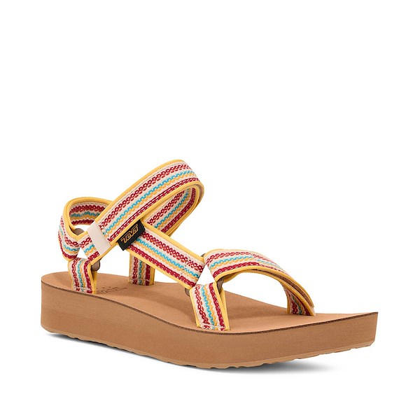 alternate view Womens Teva Midform Woven Sandal - Coconut / TanzineALT5