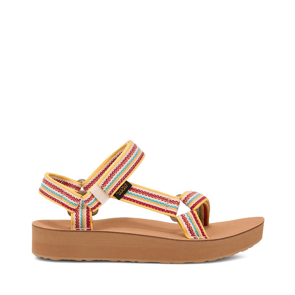 Womens Teva Midform Woven Sandal - Coconut / Tanzine