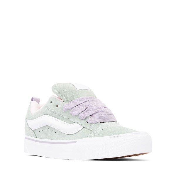 alternate view Vans Knu Skool Skate Shoe - Little Kid - Olive / LilacALT5