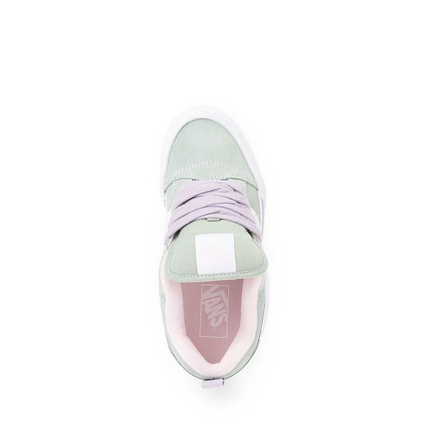 alternate view Vans Knu Skool Skate Shoe - Big Kid - Olive / LilacALT2