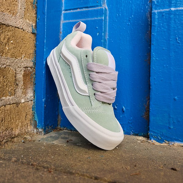 alternate view Vans Knu Skool Skate Shoe - Big Kid - Olive / LilacHERO