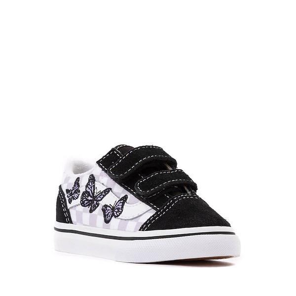 alternate view Vans Old Skool V Butterflies Skate Shoe - Baby / Toddler - Black / Lilac MistALT5