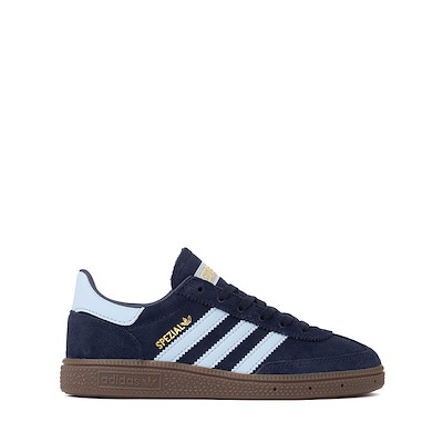 Main view of adidas Handball Spezial Athletic Shoe - Little Kid - Collegiate Navy / Clear Sky / Gum