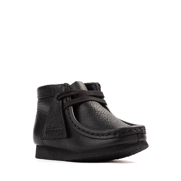 alternate view Clarks Wallabee Boot - Toddler - BlackALT5