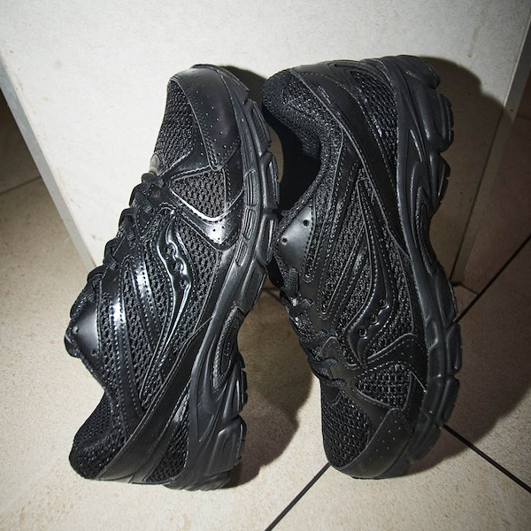 alternate view Mens Saucony Ride Millennium Athletic Shoe - Black MonochromeHERO