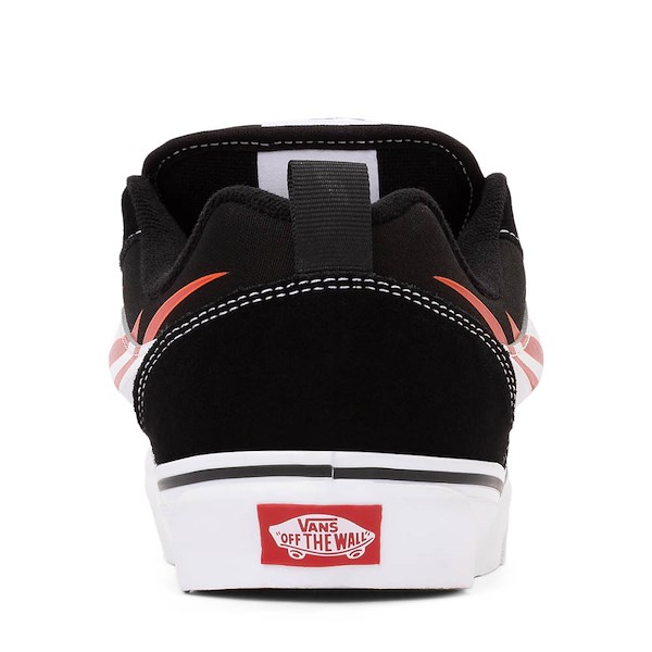 alternate view Vans Knu Skool Skate Shoe - Black / FlameALT4