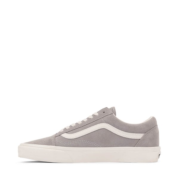 alternate view Vans Old Skool Pig Suede Skate Shoe - Drizzle / MarshmallowALT1