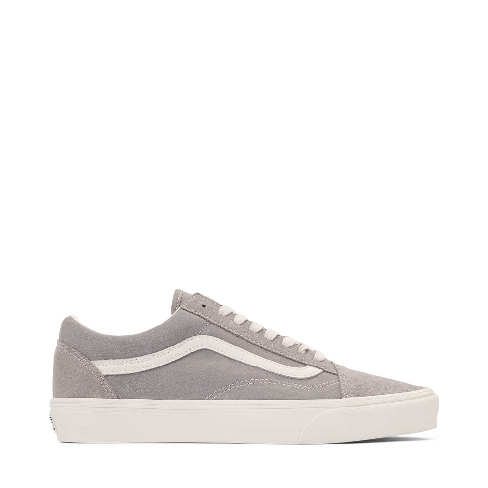 Vans Old Skool Pig Suede Skate Shoe - Drizzle / Marshmallow
