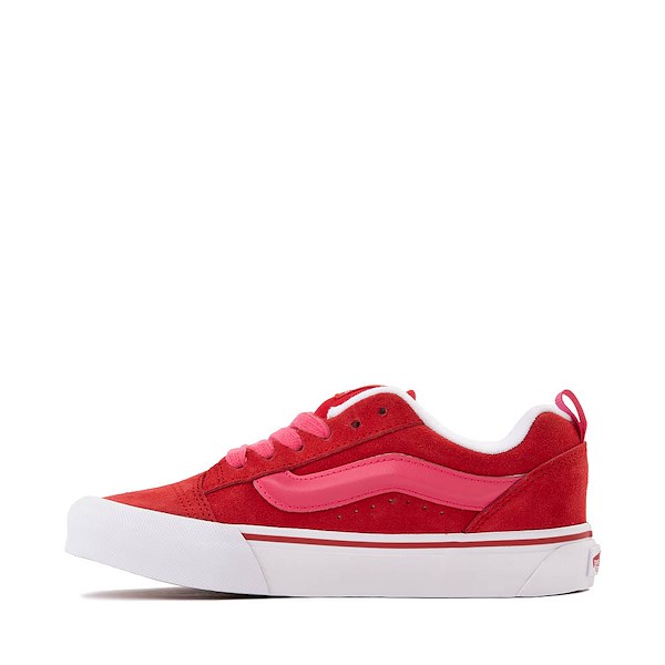 alternate view Vans Knu Skool Skate Shoe - Racing Red / PinkALT1