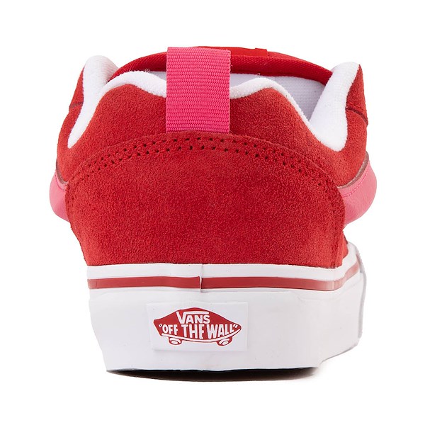 alternate view Vans Knu Skool Skate Shoe - Racing Red / PinkALT4