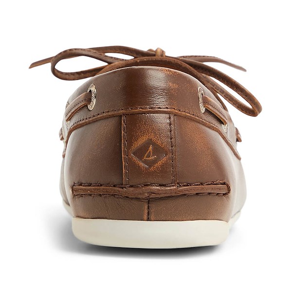 alternate view Womens Sperry Top-Sider Slim Boat Shoe - TanALT4