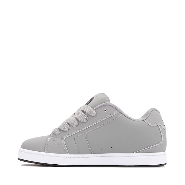 alternate view Mens DC Net Skate Shoe - Grey / BlackALT1