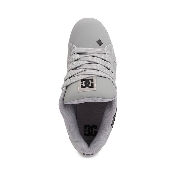 alternate view Mens DC Net Skate Shoe - Grey / BlackALT2