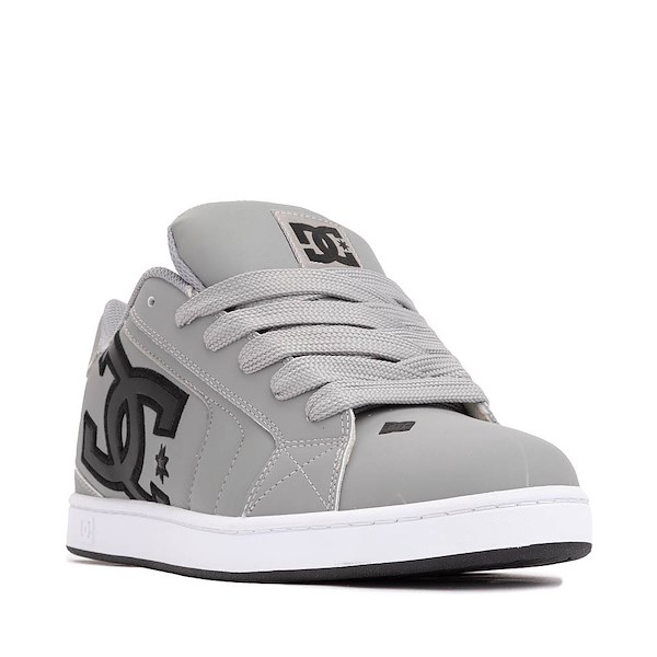 alternate view Mens DC Net Skate Shoe - Grey / BlackALT5