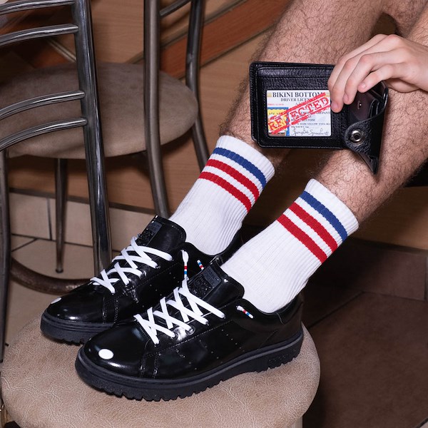 alternate view adidas x SpongeBob SquarePants™ Stan Smith Freizeit Athletic Shoe - Core Black / Core Black / WhiteALT1C