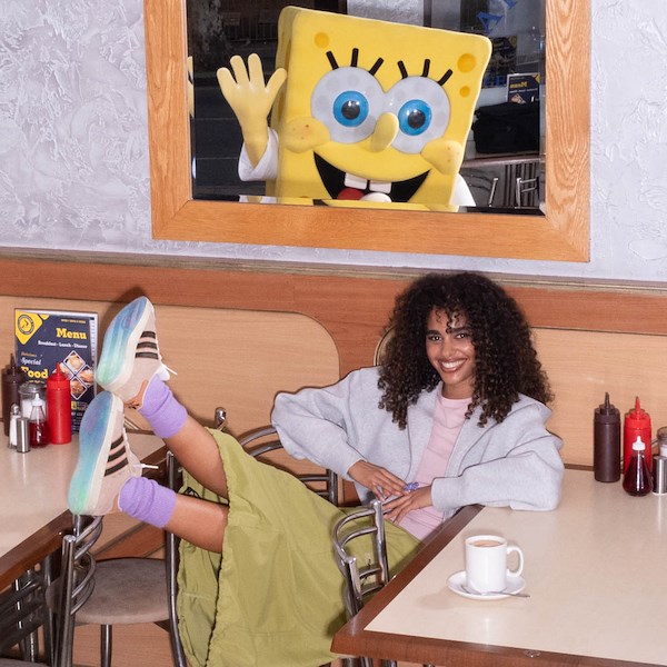 alternate view adidas x SpongeBob SquarePants™ Patrick Superstar Athletic Shoe - Vapor Pink / Core Black / Wonder ClayALT1B