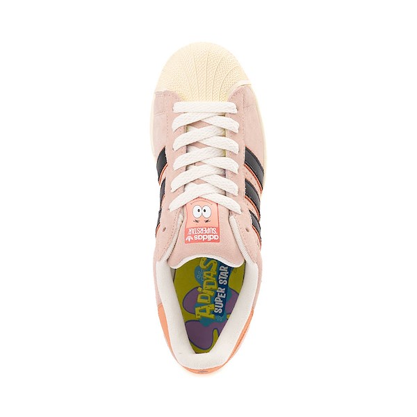 alternate view adidas x SpongeBob SquarePants™ Patrick Superstar Athletic Shoe - Vapor Pink / Core Black / Wonder ClayALT2