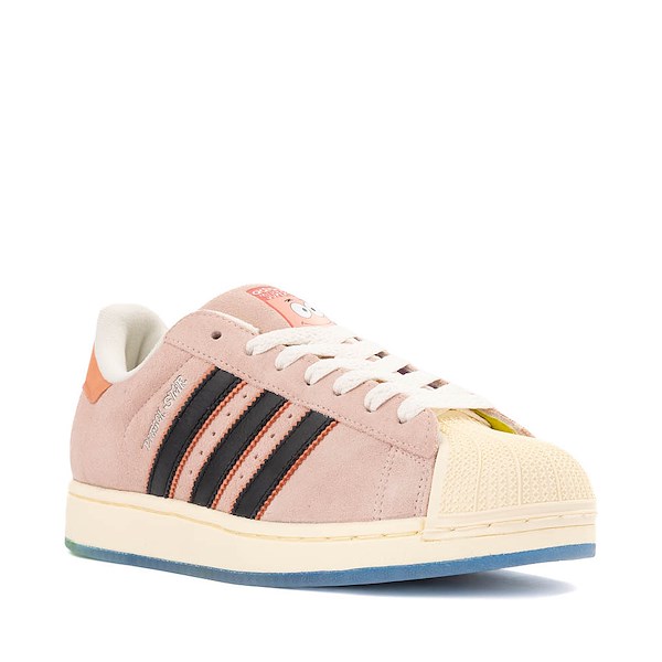 alternate view adidas x SpongeBob SquarePants™ Patrick Superstar Athletic Shoe - Vapor Pink / Core Black / Wonder ClayALT5
