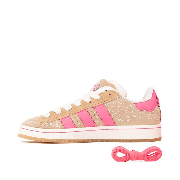 alternate view Womens adidas Campus '00s Pan de Muerto Athletic Shoe - Warm Sandstone / Lucid Pink / Off WhiteALT1
