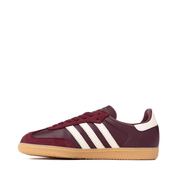 alternate view Womens adidas Samba OG Athletic Shoe - Maroon / Off White / GumALT1