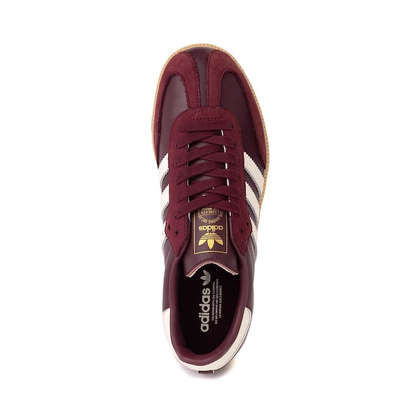 alternate view Womens adidas Samba OG Athletic Shoe - Maroon / Off White / GumALT2